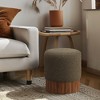 Meridian Furniture,Veranda Boucle Fabric Ottoman/Stool - 2 of 4