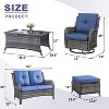 POCASSY 6 Piece Rattan Sofa Seating Group with Cushions - 4 of 4
