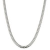 Black Bow Jewelry Mens 7.25mm Sterling Silver Solid Domed Curb Chain Necklace - 2 of 4