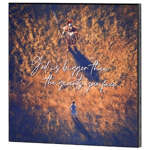 Dicksons Inspirational Hanging Wall Art or Tabletop Plaque Sign For Living Room 12 x 12 MDF If You Want To Walk on Water - 1 of 3