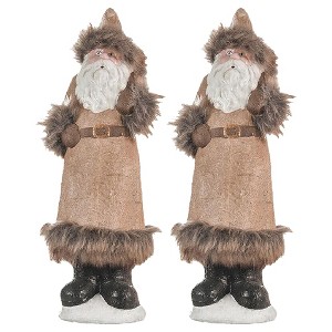 TopComfy Decorative Object Chenille Pumpkin Set Farmhouse Fall Decor for Harvest Festival Display, Beige and White, 4.3"*3.9"*14" - 1 of 4