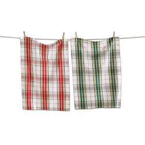 tagltd Jolly Plaid Dishtowel Set Of 2 - 1 of 2