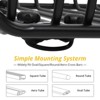 Roof Rack Basket, Heavy Duty Basket Universal Steel Rooftop Cargo Carrier, 220LBS Load Capacity Roof Basket for SUV Truck Cars, Black - 2 of 4
