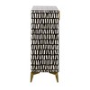 Treasure Trove Accents 2 Door Cabinet Obsidian Black/Bone White: Gold Iron Pulls, Mango Wood, MDF - image 4 of 4