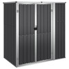 VidaXL Garden Tool Shed Anthracite 63.4"x35"x63.4" Galvanized Steel - 2 of 4