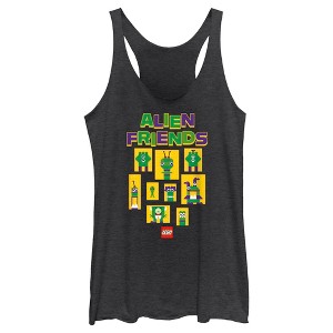 Women's LEGO Alien Friends Racerback Tank Top - 1 of 4