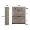 Freestanding Shoe Storage Cabinet with Drawers & Legs - 2 of 4