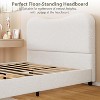 Bed Frame for Kids with Velvet Upholstered Headboard, Cute Low Profile Platform Bed for Girls and Boys - 4 of 4