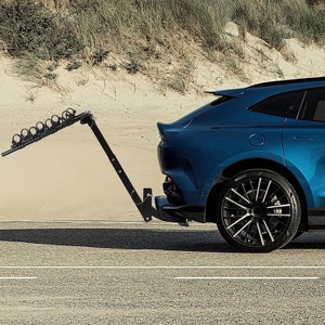 Hitch-Mounted Bike Rack, Foldable Steel Frame Bicycle Car Rack with Anti-Rattle Hitch Tightener and Tie Straps, Bike Carrier Rack Hitch - 1 of 4