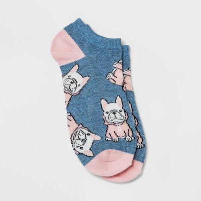 Women's Cozy Pups Low Cut Socks - Xhilaration™ Denim Heather 4-10