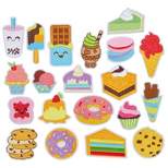 Bright Creations Set of 20 Dessert Embroidered Iron On & Sew On Patches for Kids Clothing, Backpacks, Hats, Jackets