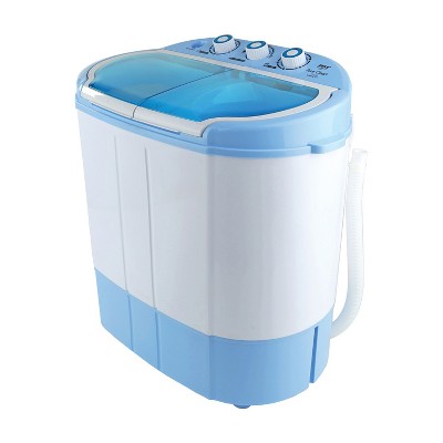 Costway 17.6lb Portable Mini Compact Twin Tub Washing Machine Washer Spin  Dryer : Target