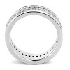 Slickblue Clear CZ Stainless Steel Ring, Polished Finish, Women’s Band, Sizes 5-10 - 3 of 4