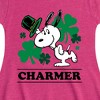 Girls' - Peanuts - Snoopy Charmer Fit & Flair Cap Sleeve Dress - 2 of 3
