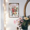Lomsoe Vintage Santa Claus Metal Sign - 8x12 Inch Rustic "Merry Christmas!" Wall Art Decor - Retro Christmas Santa Tin Sign Holiday & Xmas Gift - 4 of 4