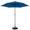 9FT Outdoor Sun Umbrellas, Market Patio Table Umbrella with Push Button Tilt and Crank, 6 Sturdy Ribs (Base Not Included) – Maison Boucle - 4 of 4