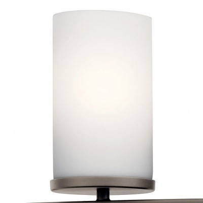 Crosby 23" Distressed Bronze Cylinder Vanity Light