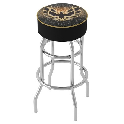 Pontiac Firebird Black Swivel Metal Bar Stool
