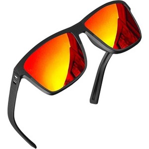 grinderPUNCH Polarized Driving Sunglasses for Men Lightweight UV400 Protection Anti Glare Square Sun Glasses - 1 of 1