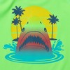 Lands' End Kids Chlorine Resistant Short Sleeve UPF 50 Rash Guard Swim Trunk Set - 2 of 3