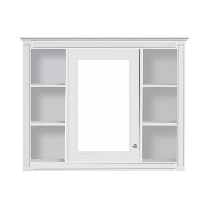 Chery Life 35'' x 27.5'' Wall Mounted Storage Cabinet, Modern Bathroom Wall Cabinet with Mirror - 1 of 4