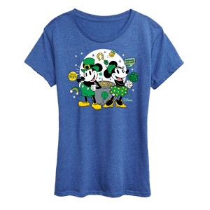 Women's - Disney - Mickey And Minnie Pot Of Gold Short Sleeve Graphic T-Shirt - 1 of 4