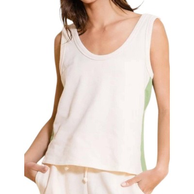 Women's Contrast Stripe Tank Top - BUCKETLIST