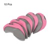 Unique Bargains Waterproof Golf Club Iron Head Covers with Visible Windows 10 Pcs - 3 of 4