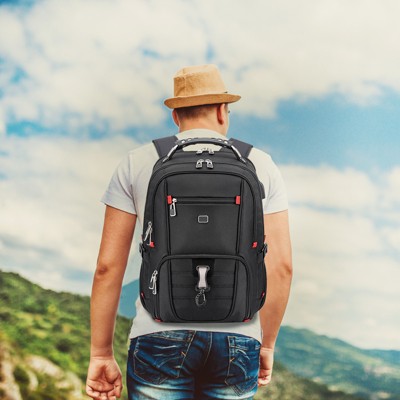 SUGIFT 50L Travel Laptop Backpack for Women with USB Port, Waterproof Carry On Backpack — фото 2