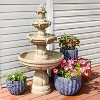 Sunnydaze 48"H Electric Fiberglass 3-Tier Outdoor Water Fountain - 4 of 4
