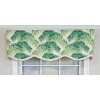 RLF Home 100% Cotton Tortola Provance  Fully lined Windows Rod Pocket Valance 50" x 15"  Green - 3 of 4