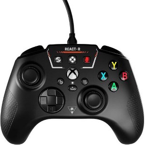 Turtle Beach - Turtle Beach REACT-R Wired Game Controller - Officially Licensed for Xbox Series X & S, Xbox One, and Windows 10/11 PC - Black - 1 of 4