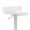 Royal Hampton Smart Looking Adjustable Stool with Swivel, Clear & Chrome - 4 of 4