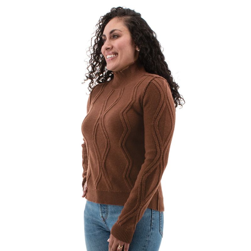 Aventura Clothing Women's Mallory Long Sleeve Mock Turtleneck Pullover Sweater, 4 of 6