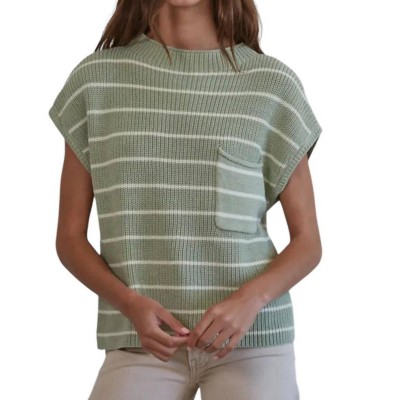 Women's Sea Level Striped Knit Sweater - By Together M : Target