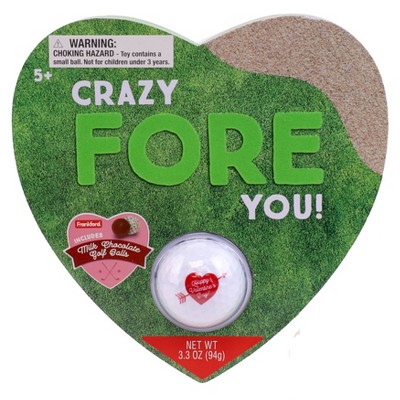 Frankford Valentine's Milk Chocolate Golf Balls Heart Gift Box - 3.3oz