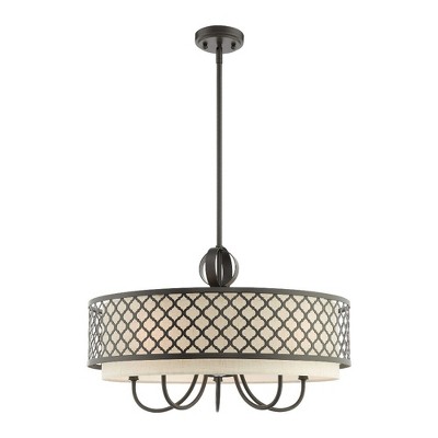 Livex Lighting Arabesque 5 - Light Chandelier in  English Bronze