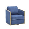 CAVINAS Accent Chair, Comfortable Accent Sofa Chair for Living Room, Corduroy Swivel Barrel Chair, 360 Degree Swivel Barrel Club Chair - 4 of 4
