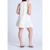 ELOQUII Women's Plus Size Mock Neck Belted Mini Dress - 3 of 4