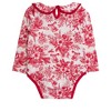 RuffleButts Baby Girls Knit Long Sleeve Ruffle Peter Pan Bodysuit - 2 of 2