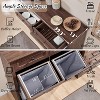 Laundry Hampers with Drawer, 20 Gallon Farmhouse Clothes Hamper, Wood Laundry Table with Laundry Storage Basket for Bathroom - 3 of 4