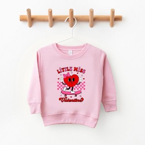 The Juniper Shop Little Miss Valentine Skateboard Youth Ultra-Soft Graphic Sweatshirt - 1 of 3