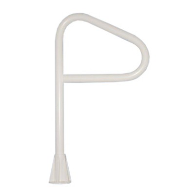 Saftron SF 24 Inch Single Post Polymer In Ground Spa Safety Support Rail, Gray