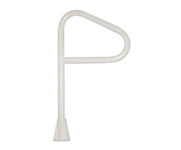 Saftron Sf 24 Inch Single Post Polymer In Ground Spa Safety Support Rail, Gray
