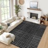 Modern Striped Area Rug Washable Rug Stain Resistant Foldable Indoor Carpet with Non-Slip Backing Low Pile Floor Cover for Living Room Bedroom - 3 of 4