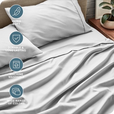 King Cloud Grey Ultra-Soft Microfiber Deep Pocket Sheet Set