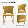 Leticia Mid-century Modern Wingback Dining Chair with Solid Wood Legs Set of 6|ARTFUL LIVING DESIGN - 3 of 4