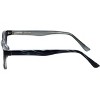 Metro Collection 23 Designer Acetate Reading Glasses in Black +2.50 127mm Frame/47mm Lens Width - 3 of 4