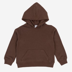 Leveret Kids Hooded Sweatshirt - Kids Hoodie Pullover Sweatshirt- With Kangaroo Pocket - Neutral Solid Color - 1 of 4