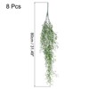 Unique Bargains Artificial Hanging Plants Fake Ferns Hanging Vines for Indoor Wall 8 Pcs - 2 of 4